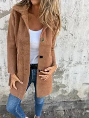 Dorothie - Cappotto con Collo a Revers e Tasche Applicate