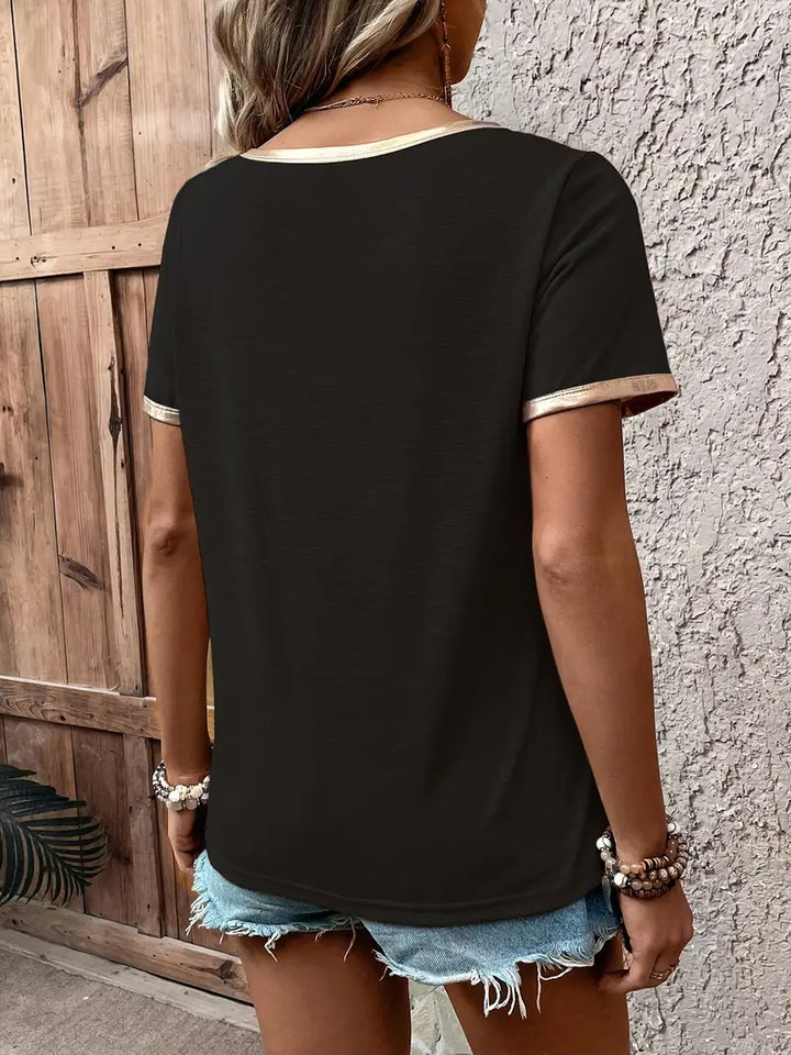 Lamprini - Elegante Maglietta A Manica Corta