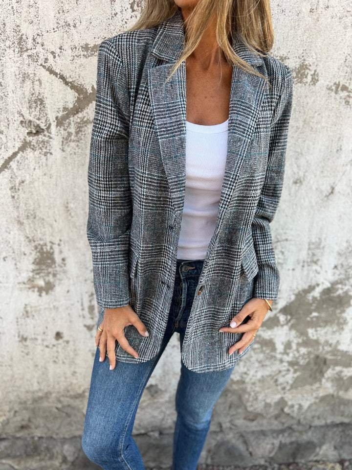 Basia - Elegante Blazer Invernale a Quadri