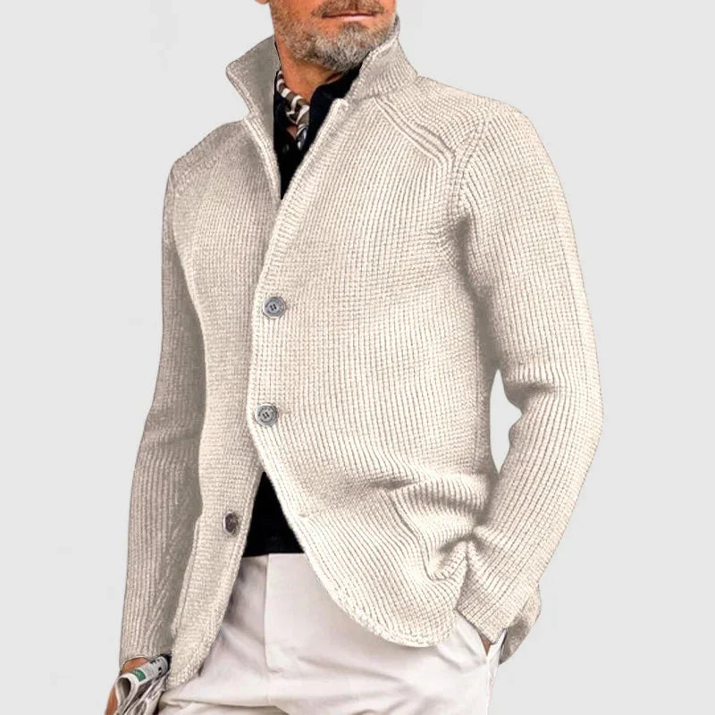 Maester - Elegante Cardigan a Maniche Lunghe Con Bottoni