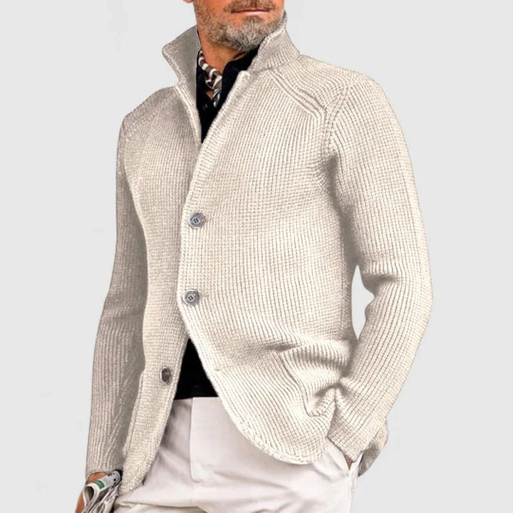 Maester - Elegante Cardigan a Maniche Lunghe Con Bottoni