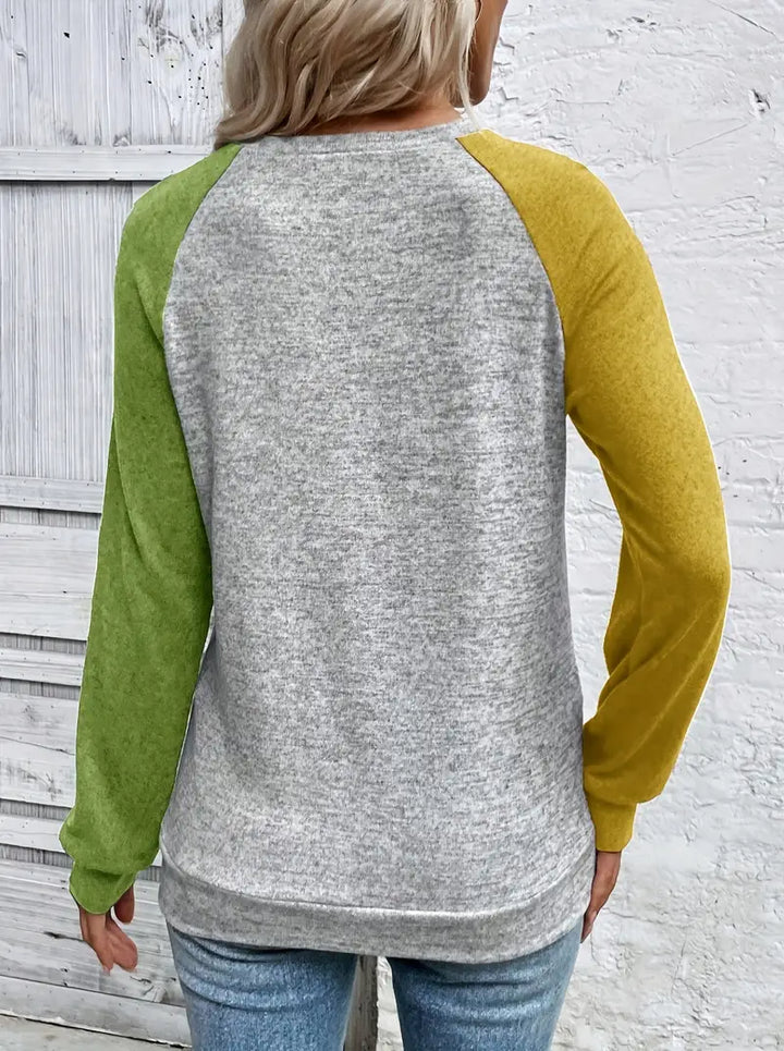 Samridhii - Camicia Casual Con Collo Rotondo