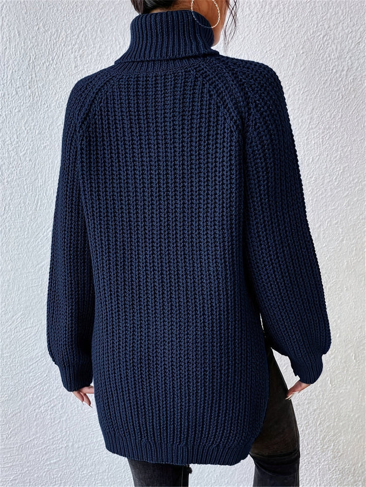 Felina - Maglione a Collo Alto in Maglia a Maniche Lunghe