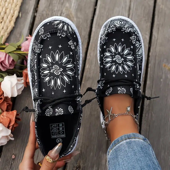 Isavella - Casual Estate Scarpe Con Motivo Floreale