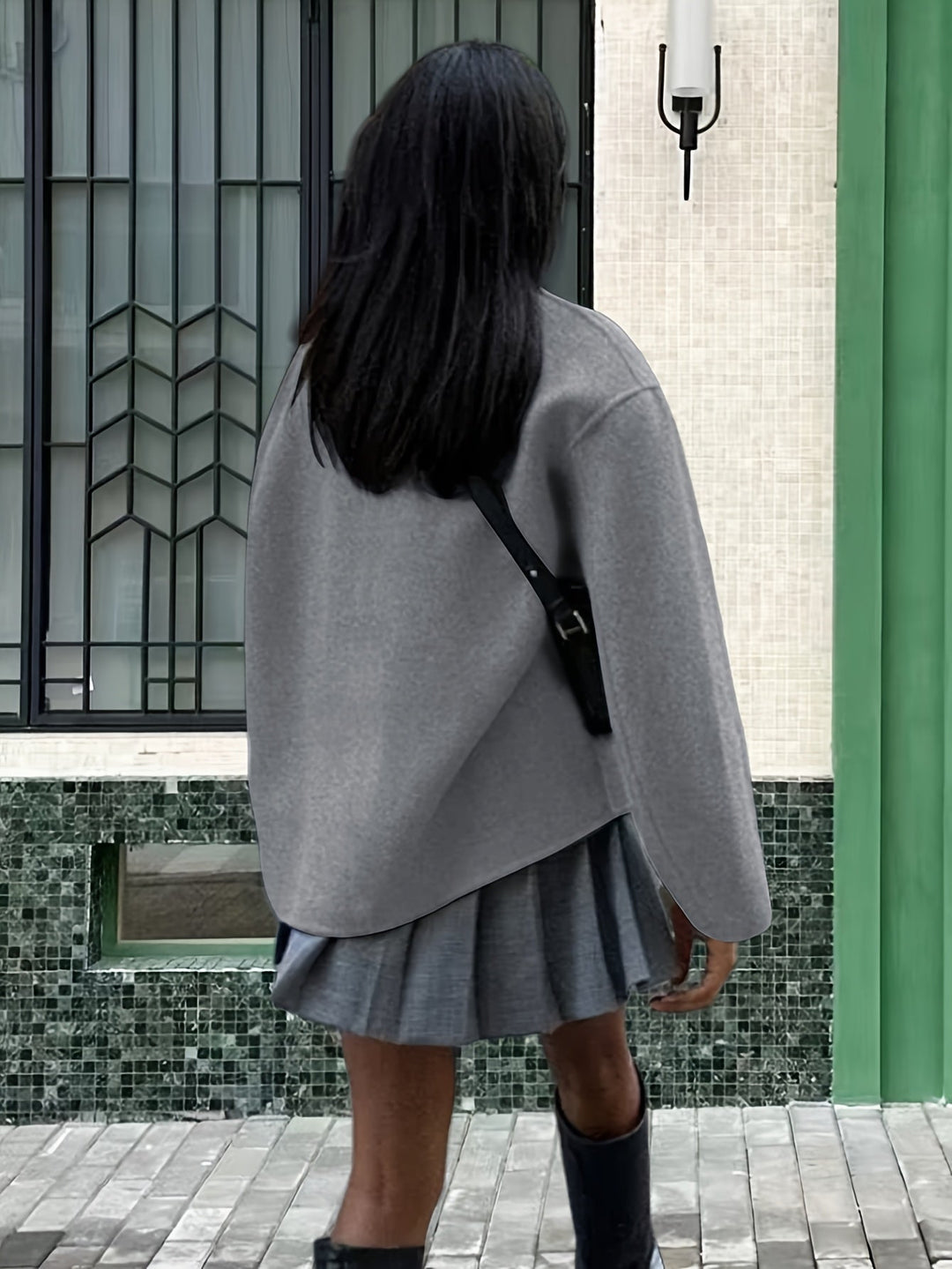 Deanne - Elégant Cappotto Doppiopetto Beige