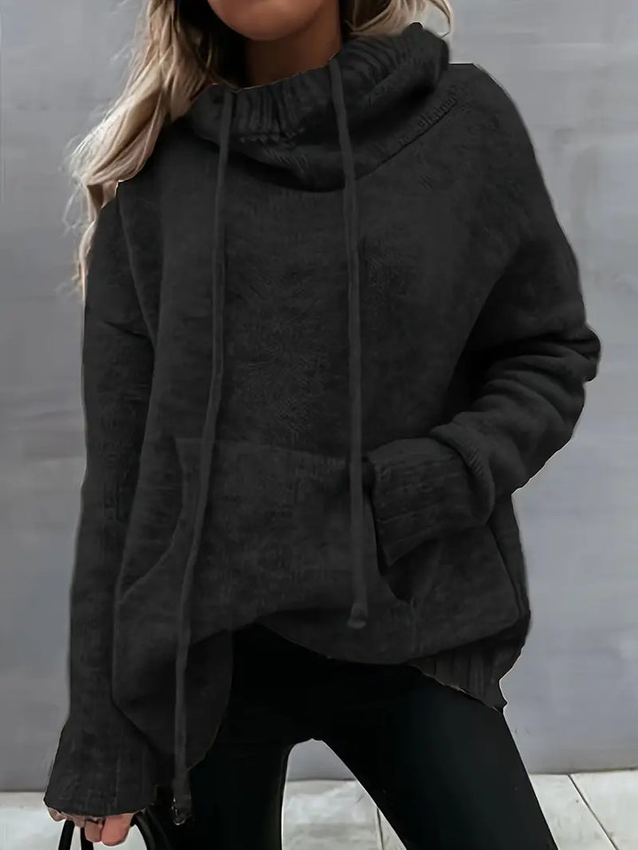 Natala - Maglione Lavorato a Maglia Con Tasca a Marsupio