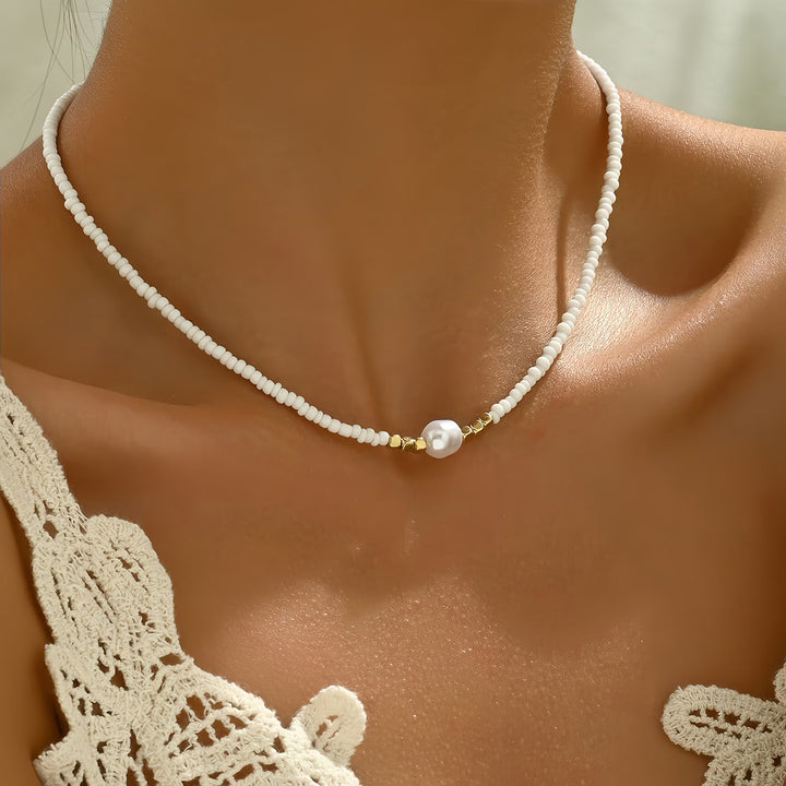 Araya - Collana Con Turchese E Perla