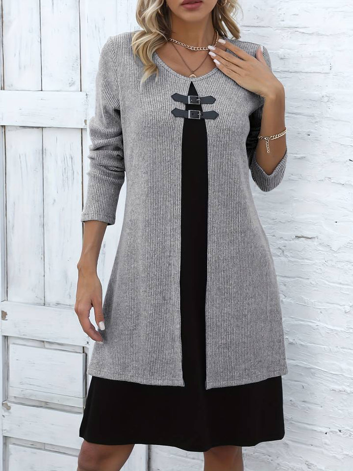 Shirahoshi - Completo Due Pezzi Con Collo Rotondo Per Autunno e Inverno