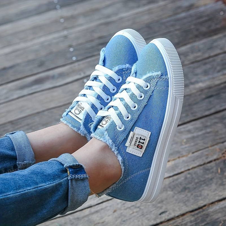 Oshenya - Scarpe Casual a Punta Arrotondata Con Suola Piatta