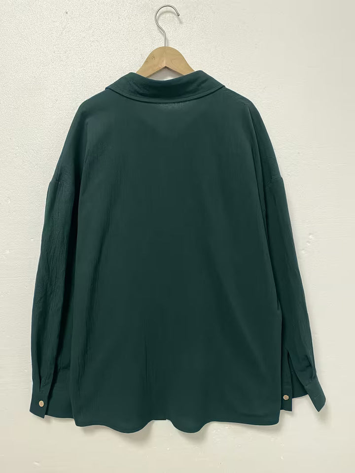 Soella - Camicia a Maniche Lunghe Con Colletto E Bottoni