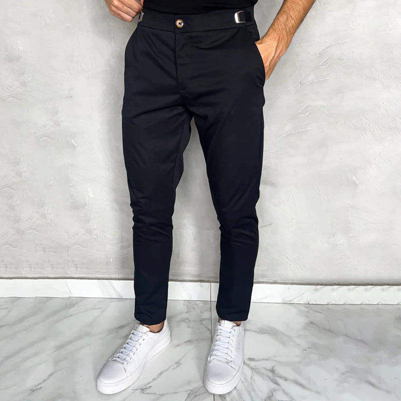 Matan - Pantaloni Classici Elasticizzati Slim Fit