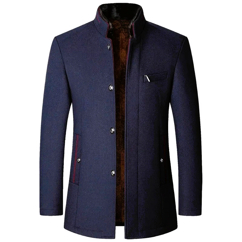 Maldini – Elegante Cappotto In Lana Con Bottoni Sul Davanti