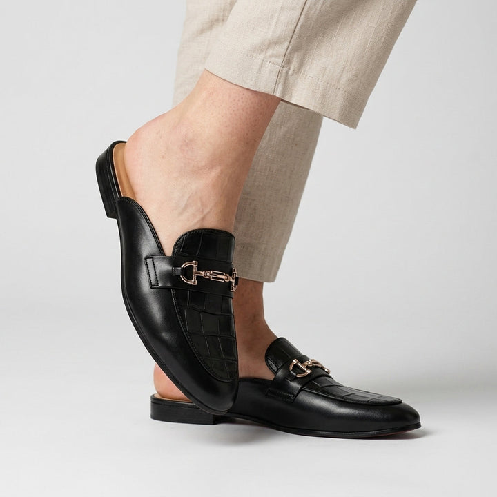 Idris - Scarpe in Pelle Con Tallone Scoperto