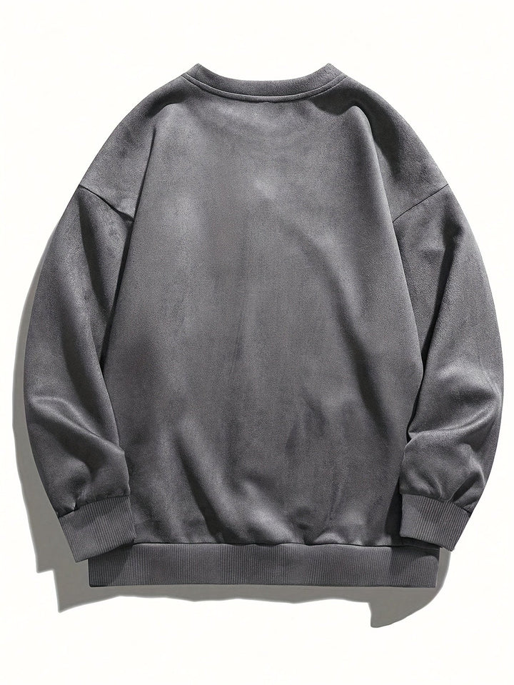 Nicholson - Camicia Casual a Maniche Lunghe Con Collo Rotondo