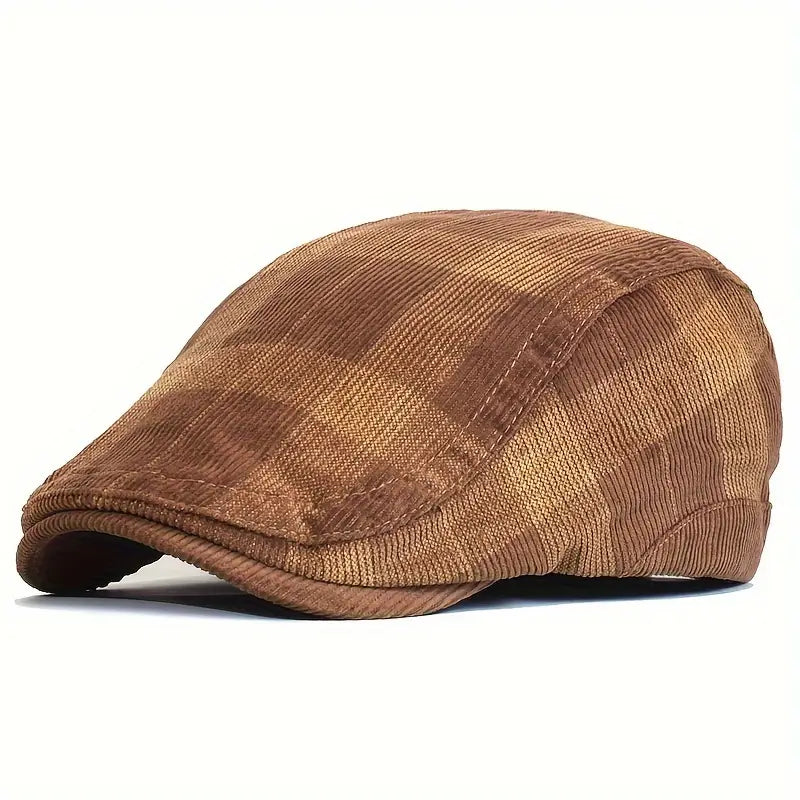 Enriko - Berretto Vintage in Cotone a Quadri