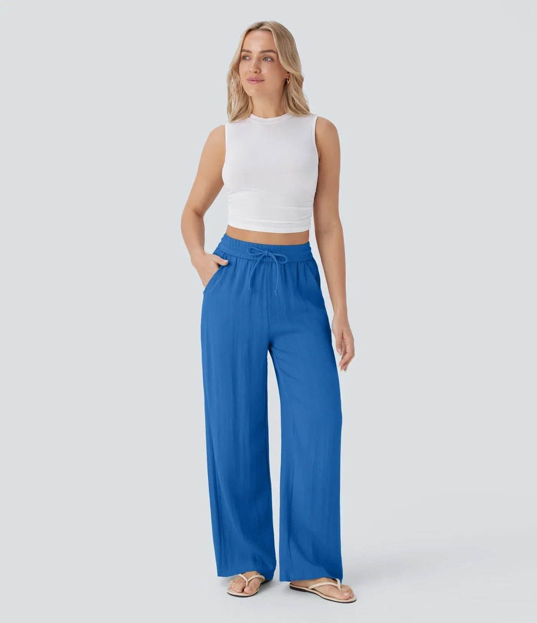 Zafeiria - Pantaloni Di Lino Eleganti
