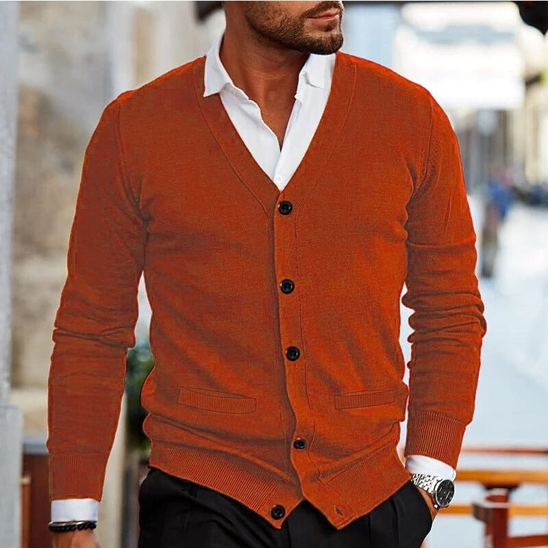 Dunstan - Cardigan Casuale Con Scollo a V