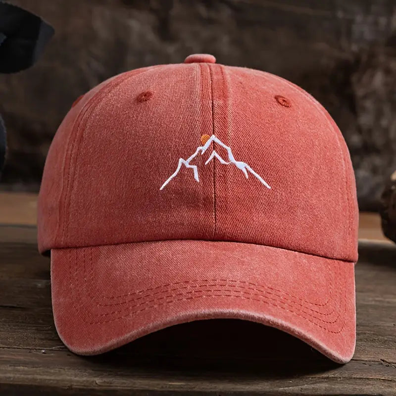 Ermil - Cappellino Da Baseball Con Ricamo Di Una Vetta Montuosa