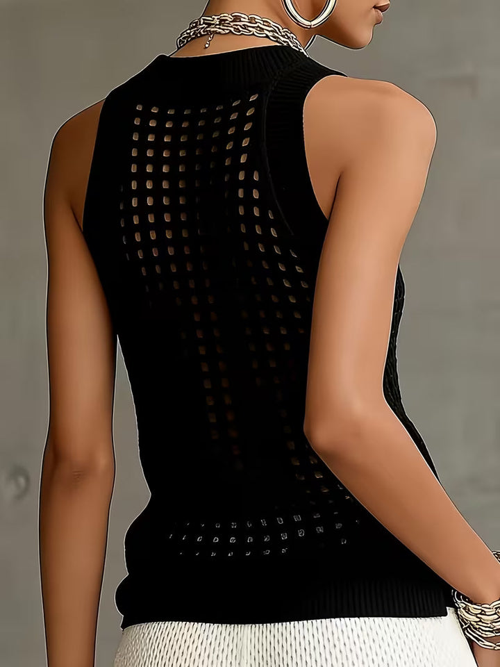 Raiane - Top in Maglia Senza Maniche