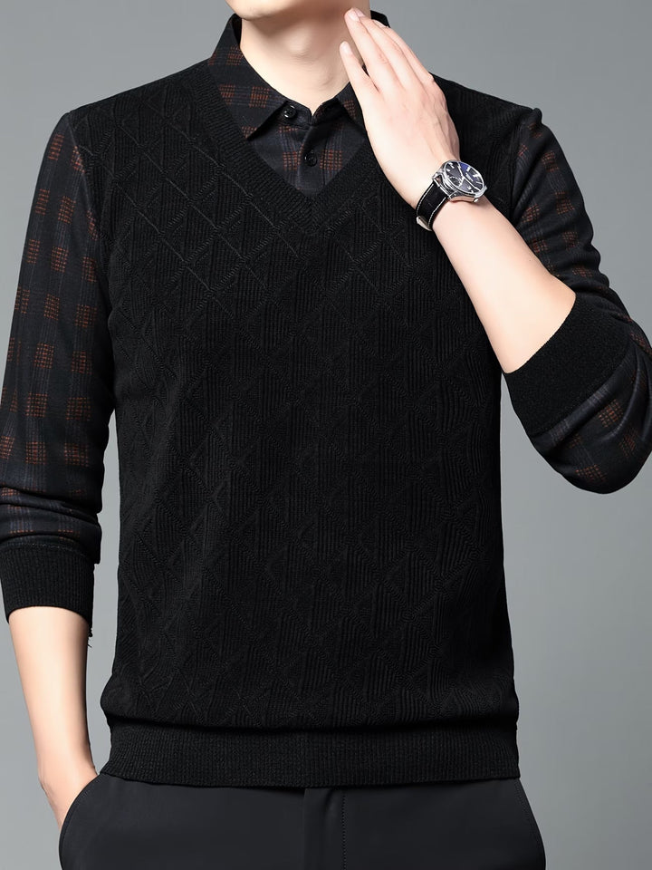Alan - Maglione in Maglia a Maniche Lunghe