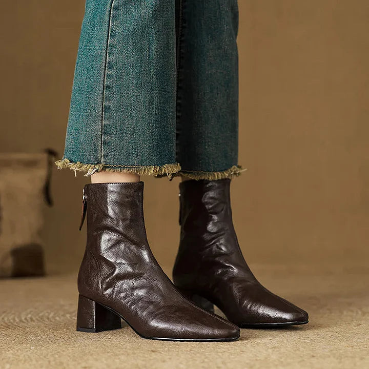 Selmia - Stivaletti Casual Con Punta Quadrata