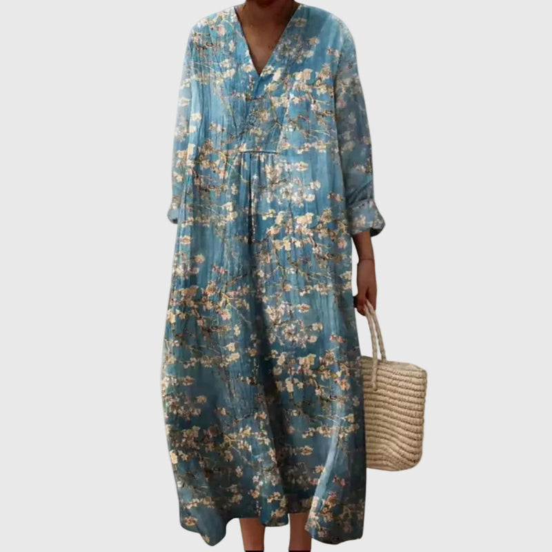 Elyana - Abito Midi Oversize Con Scollo a V