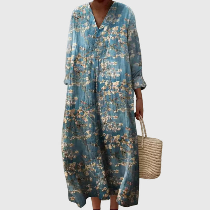 Elyana - Abito Midi Oversize Con Scollo a V