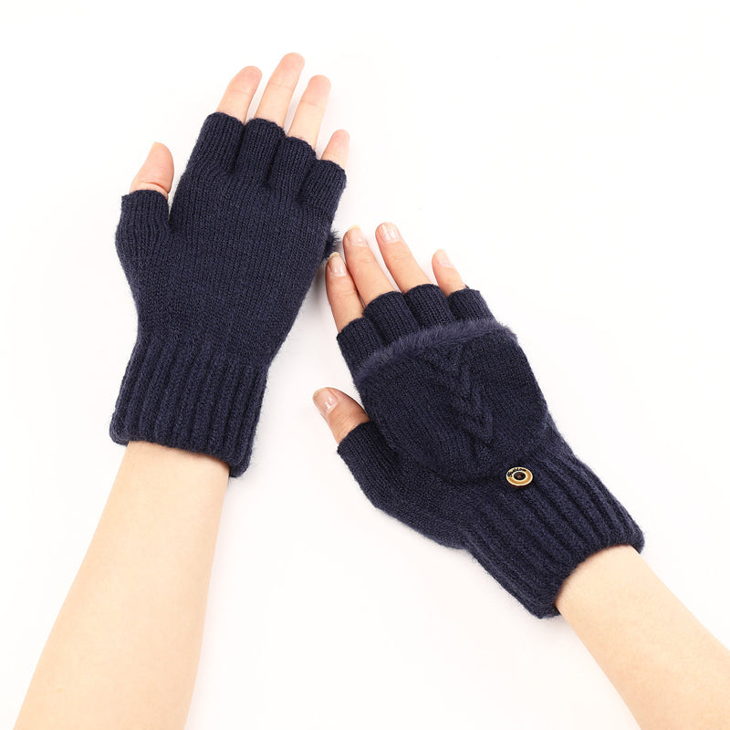 GloveGleam - Guanti Senza Dita Lavorati a Maglia