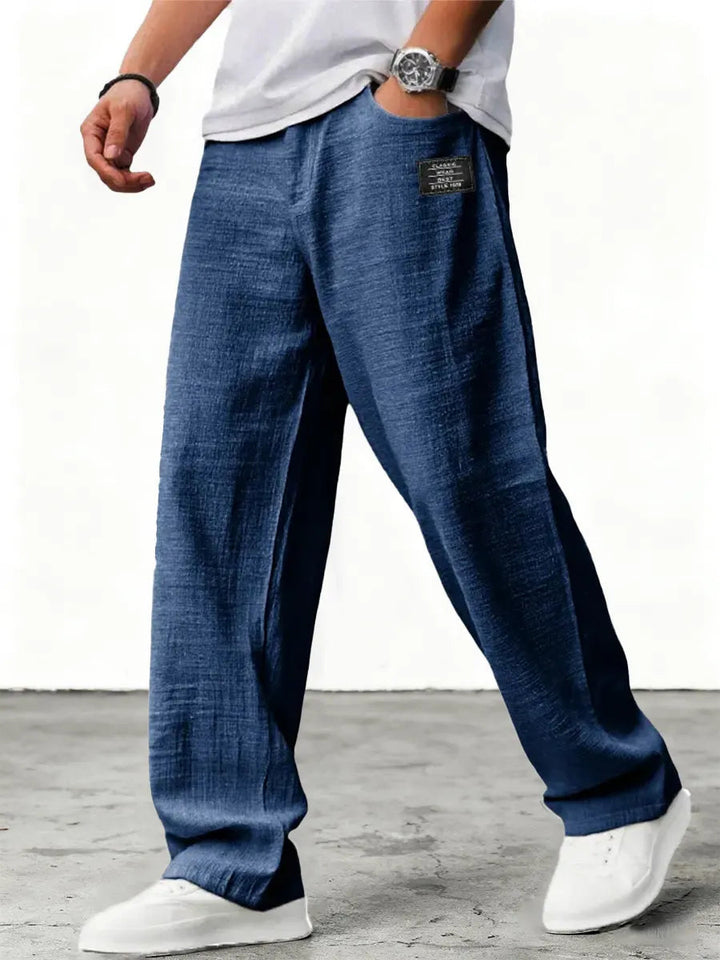 Lushan - Pantaloni Larghi in Lino