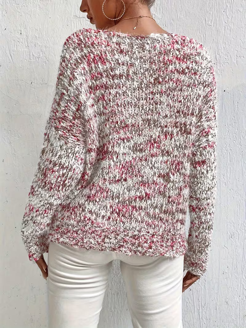 Siraba - Maglione Lavorato a Maglia a Maniche Lunghe