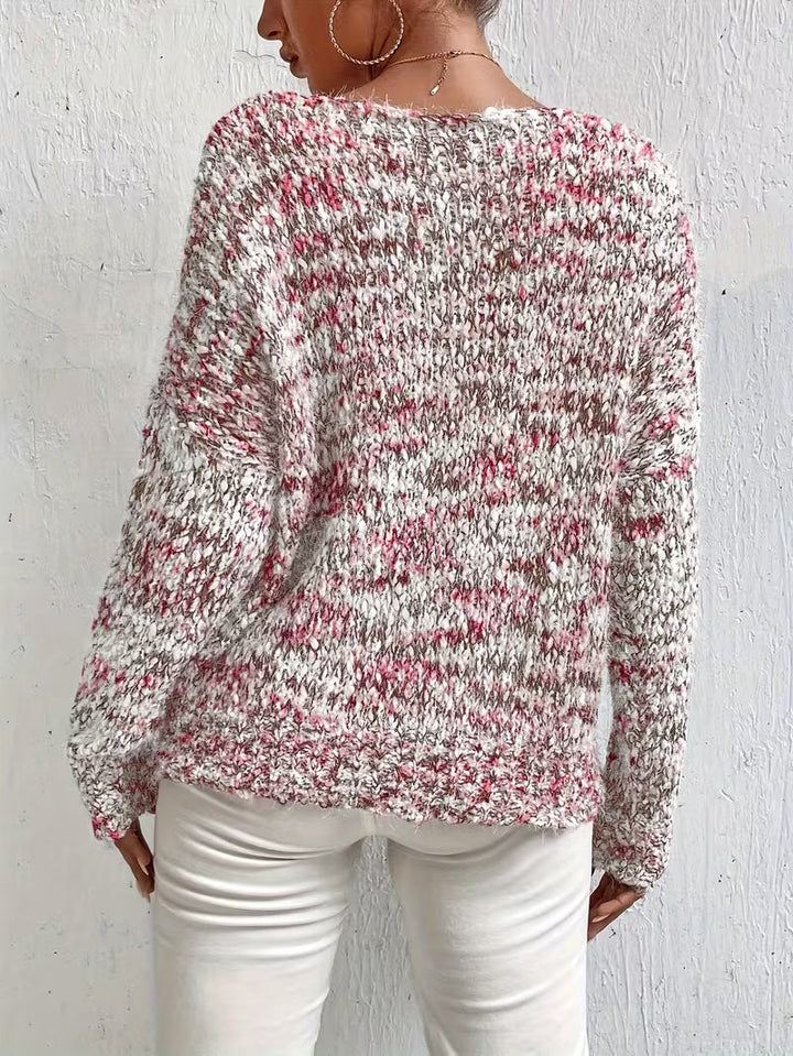 Siraba - Maglione Lavorato a Maglia a Maniche Lunghe