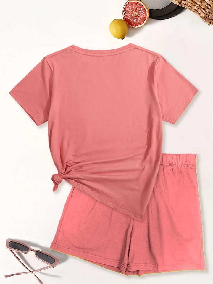 Lyra - Casual Set Di Due Pezzi Con Stampa Grafica
