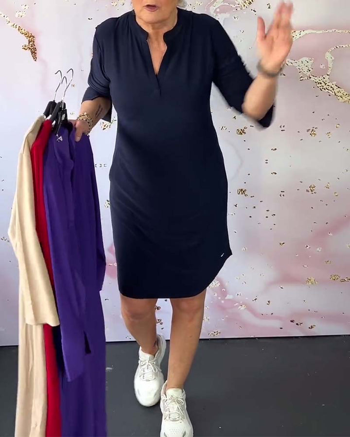 Kelsea - Abito Midi con Scollo a V