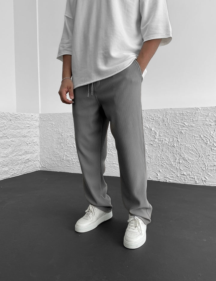 Wigand – Pantaloni In Spandex a Coste Comfort