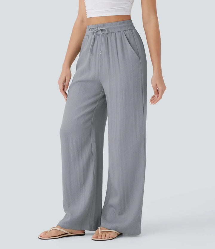 Zafeiria - Pantaloni Di Lino Eleganti