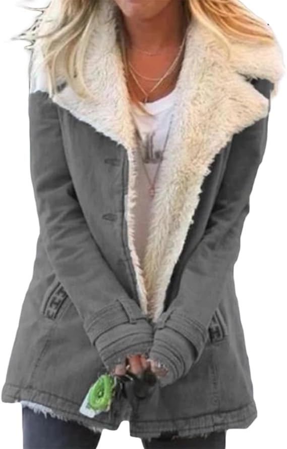 Zayna - Comodo Cappotto a Maniche Lunghe