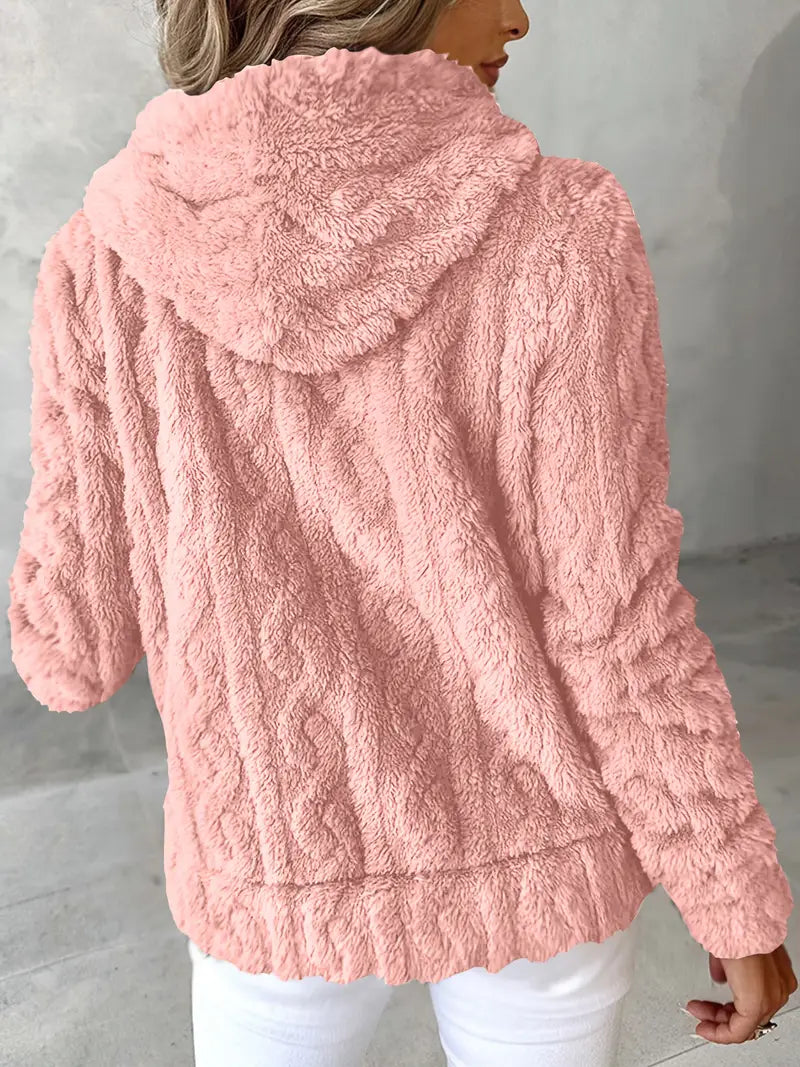 Ganka - Felpa Con Cappuccio e Zip a Maniche Lunghe