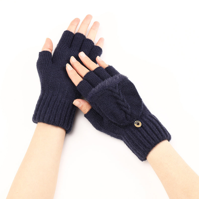 GloveGleam - Guanti Senza Dita Lavorati a Maglia