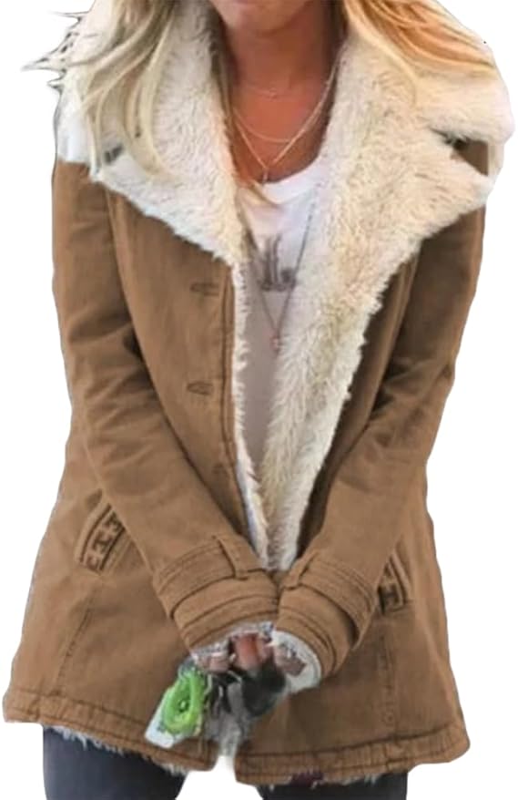 Zayna - Comodo Cappotto a Maniche Lunghe