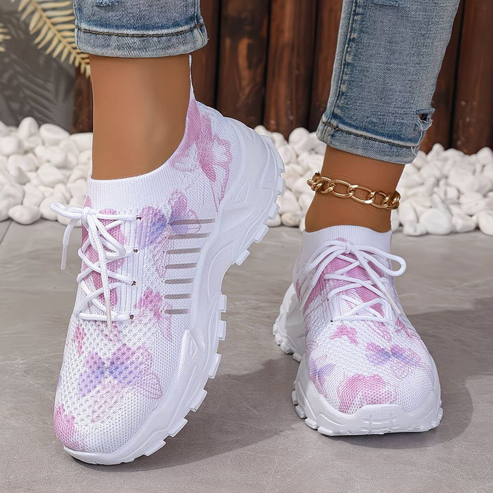 Destinee - Sneaker Con Lacci e Stampa a Farfalle