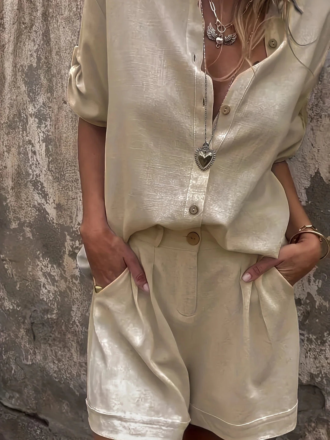 Arampatzi - Elegante Completo Estivo a Due Pezzi