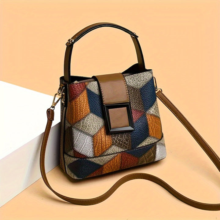 Maladho - Elegante Borsa a Secchiello Con Tracolla Regolabile