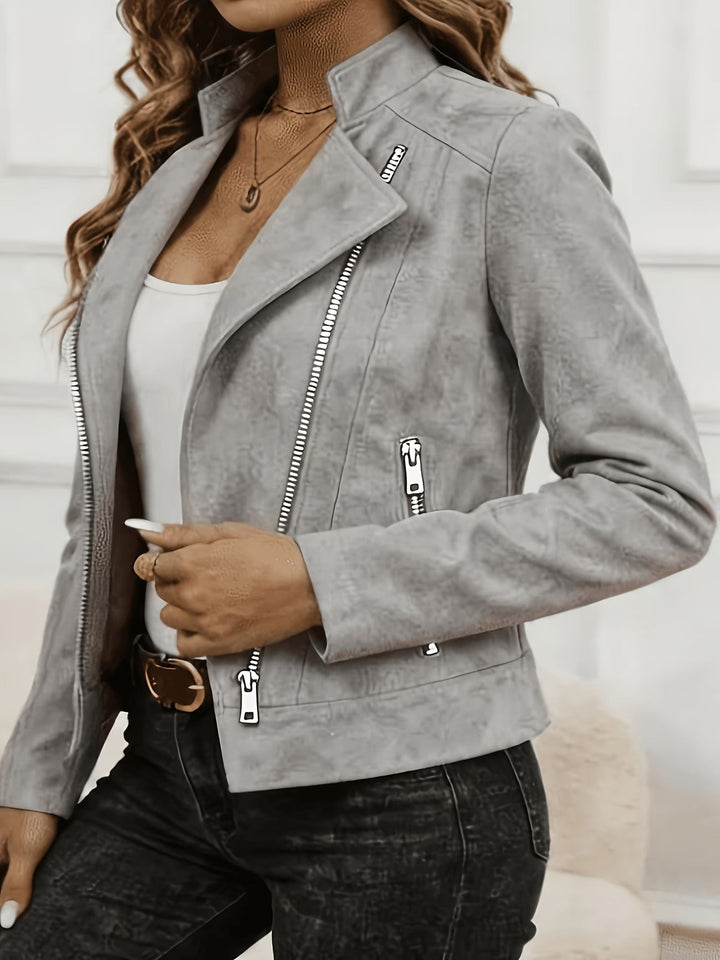 Amina - Long Sleeve Zip-Up Jacket