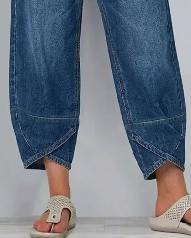 Synira - Jeans Casual a Zampa Corta