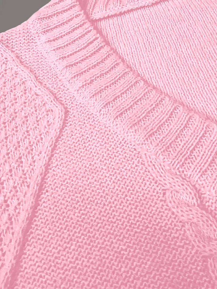 Tzvia - Maglione Casual Con Scollo a V Lavorato a Maglia