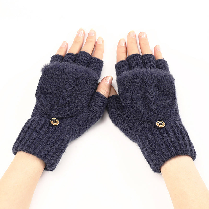 GloveGleam - Guanti Senza Dita Lavorati a Maglia