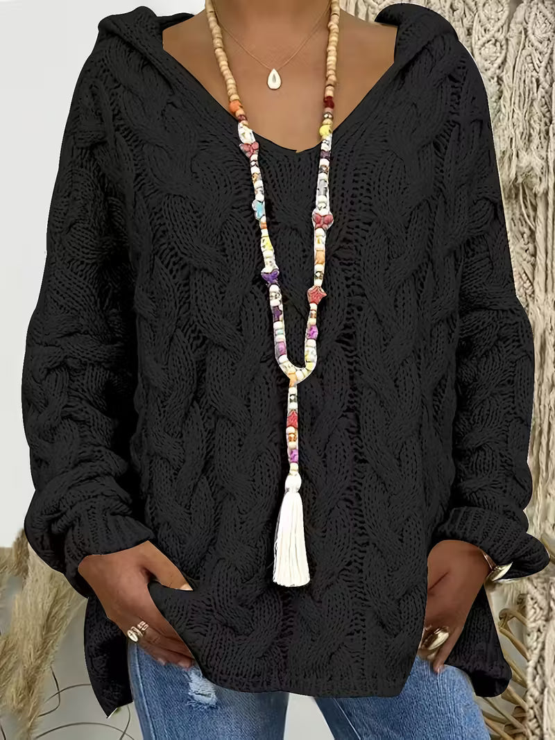 Miette - Maglione Informale a Maniche Lunghe In Maglia