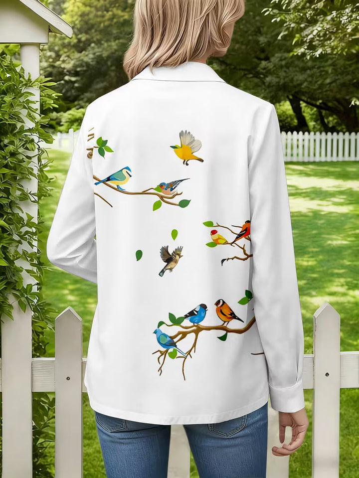 Joena - Camicia Stampata a Maniche Lunghe