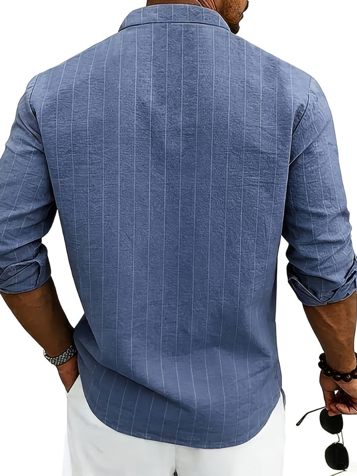 Leslie - Camicia Raffinata In Lino a Righe