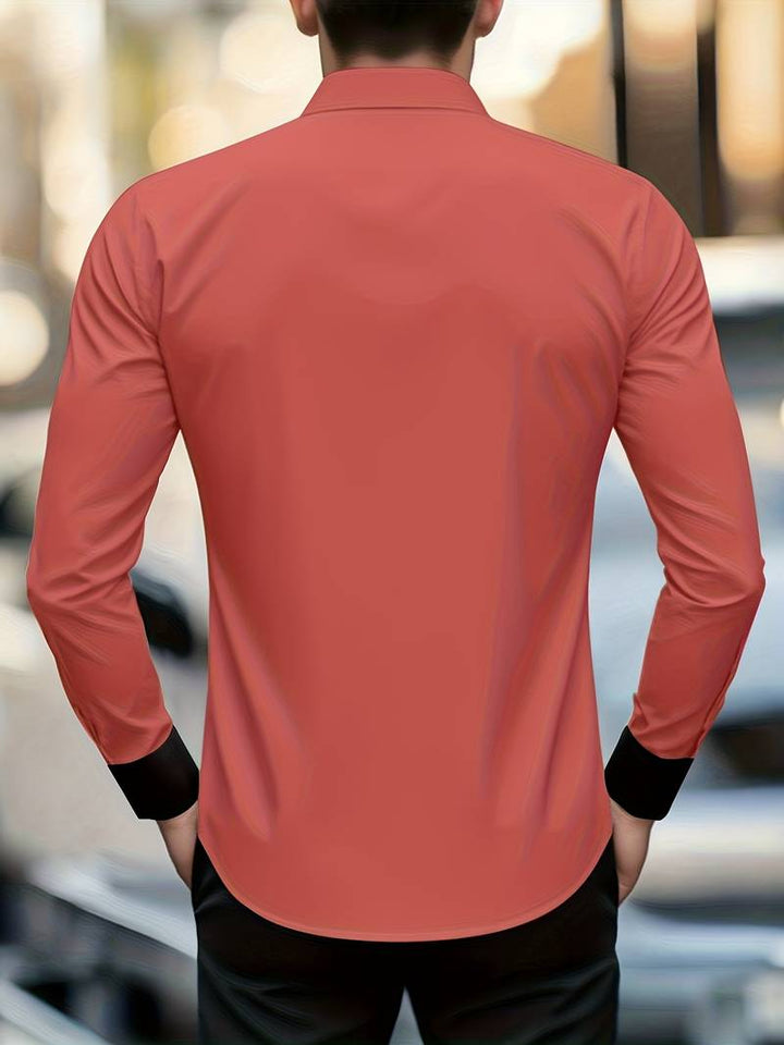 Shoval - Elegante Camicia a Maniche Lunghe Con Bottoni